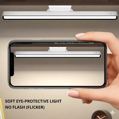 Rechargeable Magnetic LED Desk Lamp, Stepless Dimmable Wireless Reading Light, Touch Control Under Cabinet Light for Home Office Bedroom