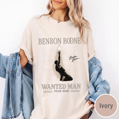 Vintage Benson Boone Wanted Man Tour 2026 Shirt
