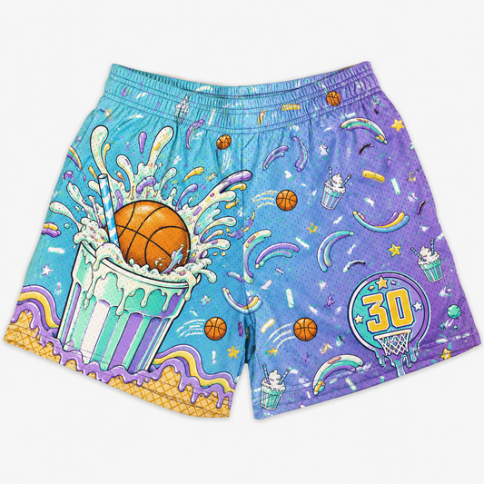 Steph Curry 30 Splash & Sprinkles Basketball Jersey Shorts