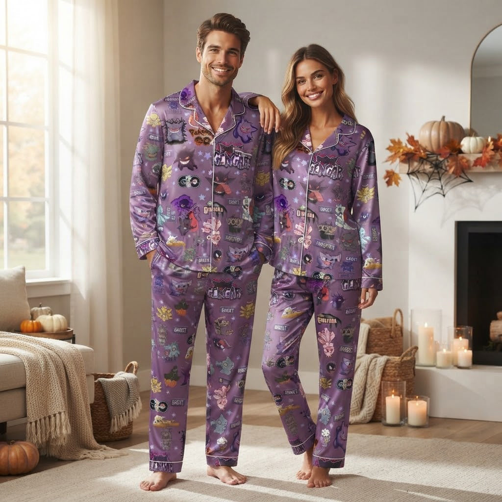 Gengar Purple Pokémon Pajama Set