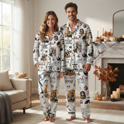 Nightmare Before Christmas White Pajama Set