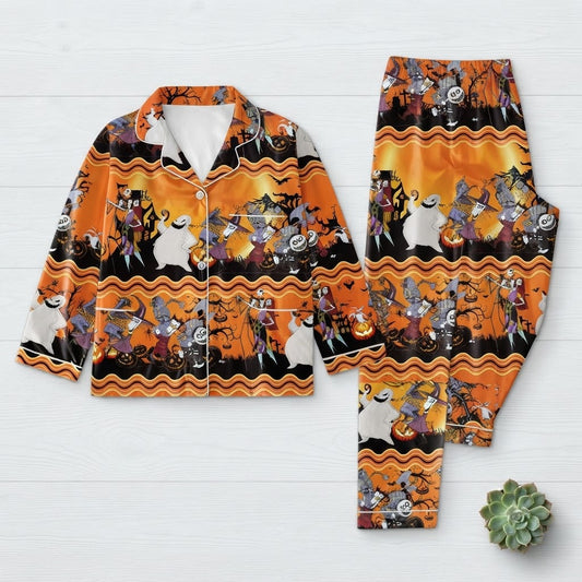 Nightmare Before Christmas Orange Pajama Set