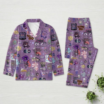 Gengar Purple Pokémon Pajama Set