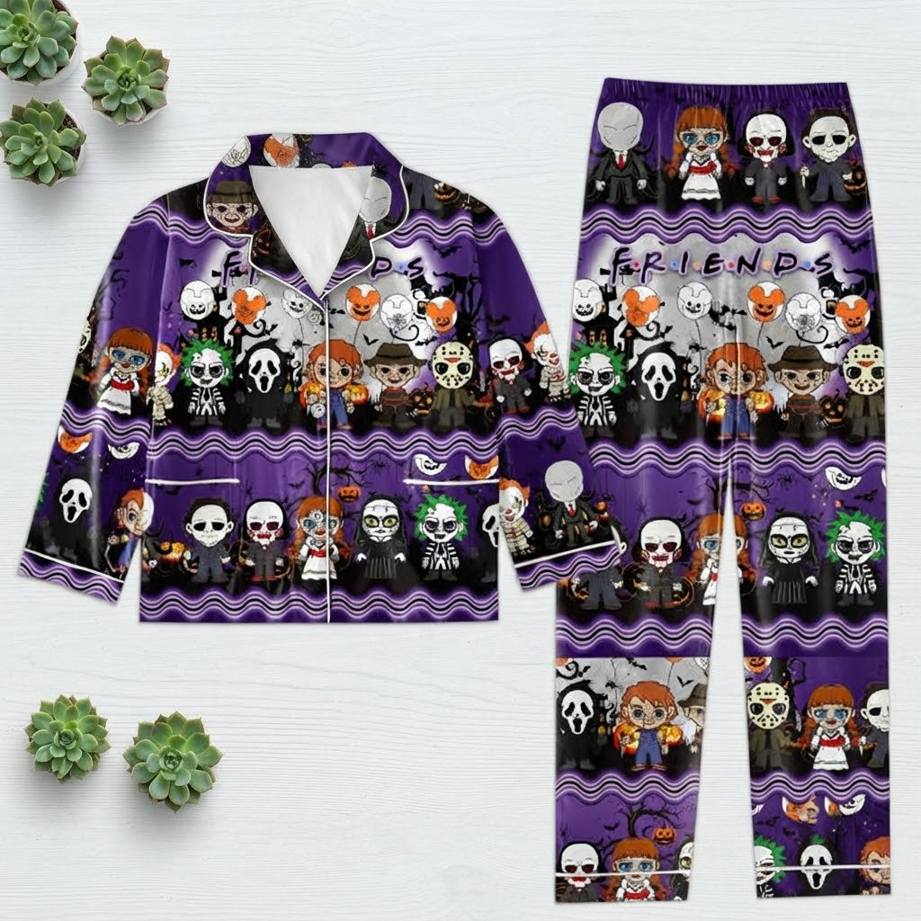 Spooky Friends Horror Pajama Set