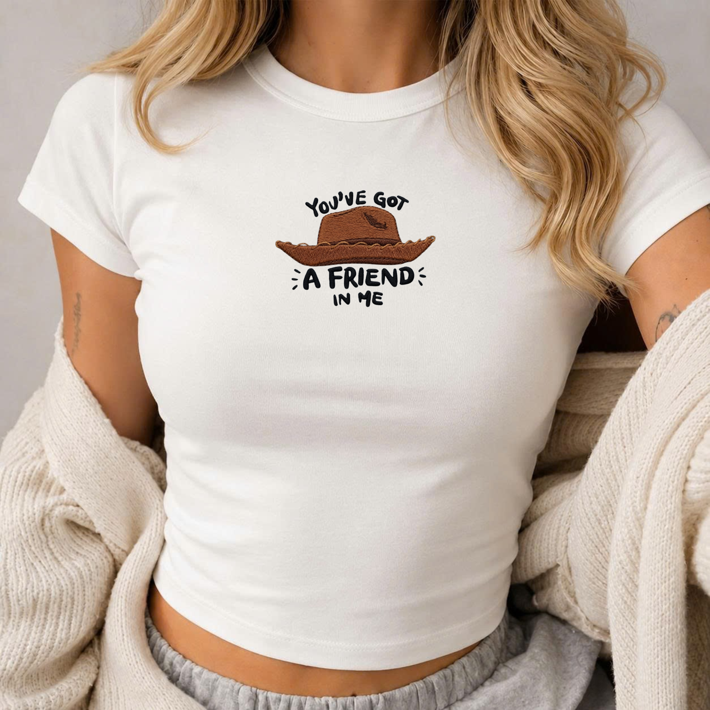 You've Got A Friend In Me Embroidered Baby Tee