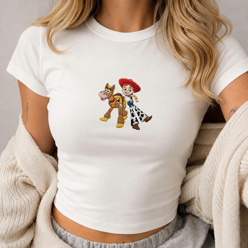Embroidered Jessie and Bullseye Baby Tee