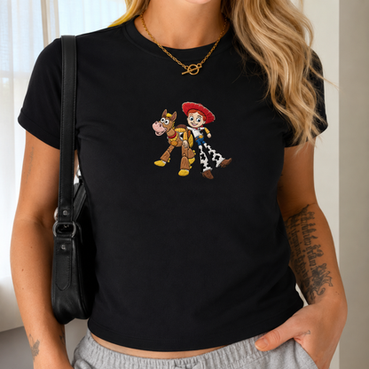 Embroidered Jessie and Bullseye Baby Tee