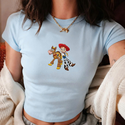 Embroidered Jessie and Bullseye Baby Tee