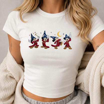 Mickey And Friends Halloween Embroidered Baby Tee