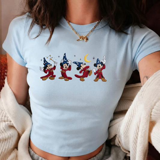 Mickey And Friends Halloween Embroidered Baby Tee