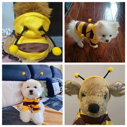 Bee Pet Costume Hoodie for Small & Medium Dogs & Cats