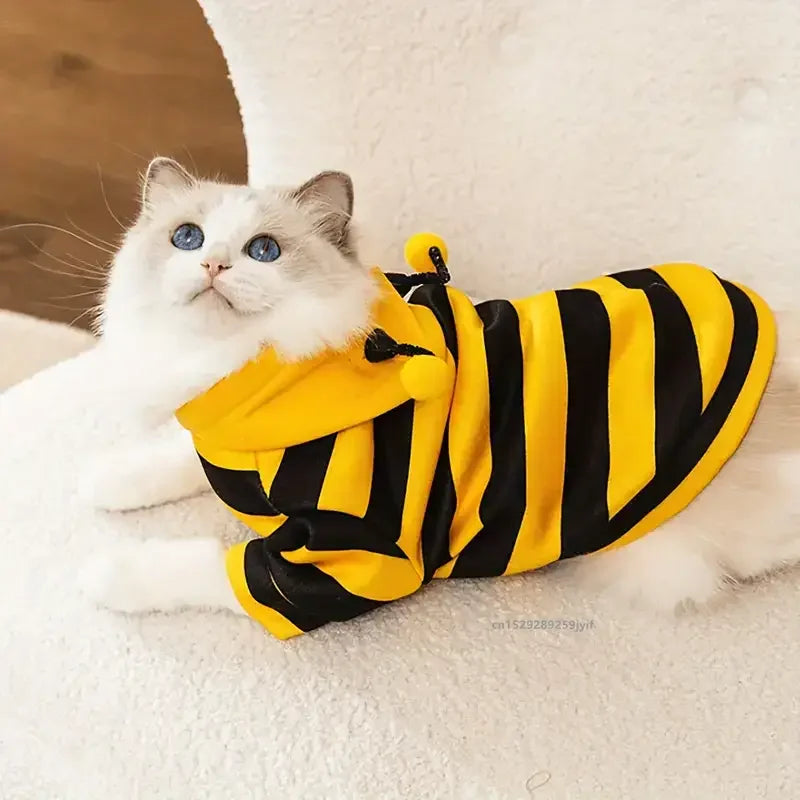 Bee Pet Costume Hoodie for Small & Medium Dogs & Cats