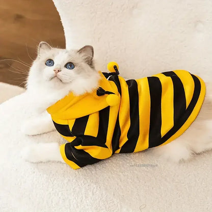 Bee Pet Costume Hoodie for Small & Medium Dogs & Cats