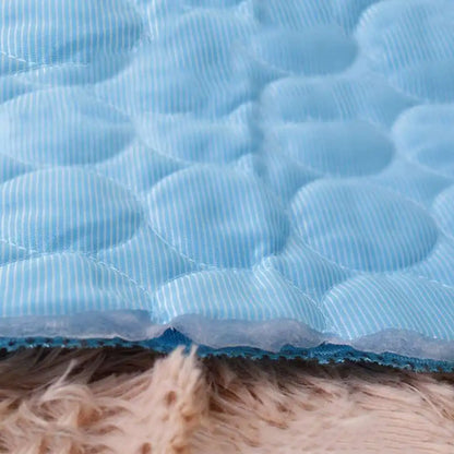 Breathable Cooling Pet Mat: Washable Summer Pad for Dogs & Cats
