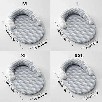 Ice Silk Cooling Pet Nest: Washable Summer Bed for All Sizes