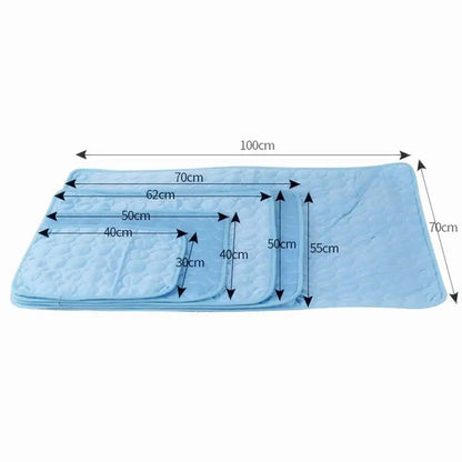 Breathable Cooling Pet Mat: Washable Summer Pad for Dogs & Cats