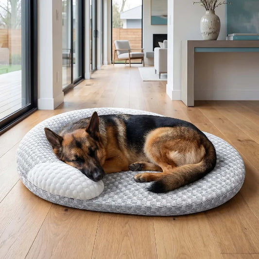 Ice Silk Cooling Pet Nest: Washable Summer Bed for All Sizes