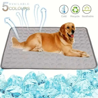 Breathable Cooling Pet Mat: Washable Summer Pad for Dogs & Cats