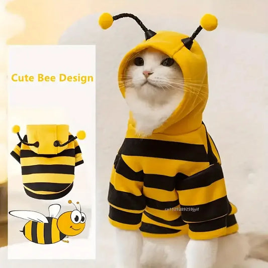 Bee Pet Costume Hoodie for Small & Medium Dogs & Cats