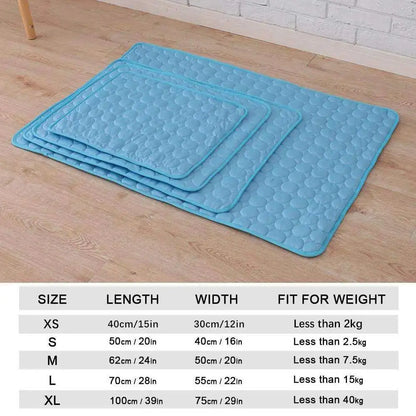 Breathable Cooling Pet Mat: Washable Summer Pad for Dogs & Cats