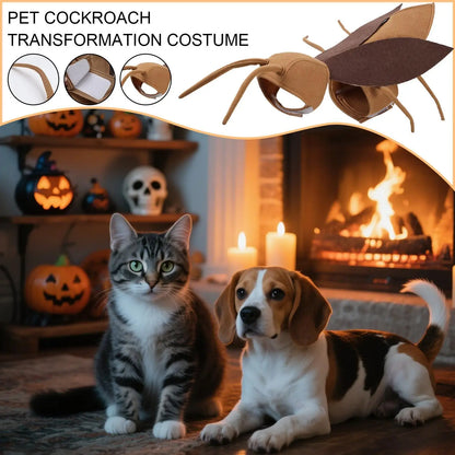 Realistic Cockroach Halloween Costume for Cats & Small Dogs
