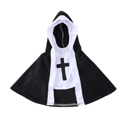Funny Halloween Jesus Nun Costume for Small & Medium Dogs & Cats