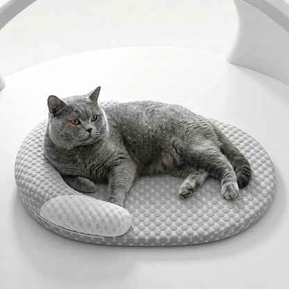 Ice Silk Cooling Pet Nest: Washable Summer Bed for All Sizes