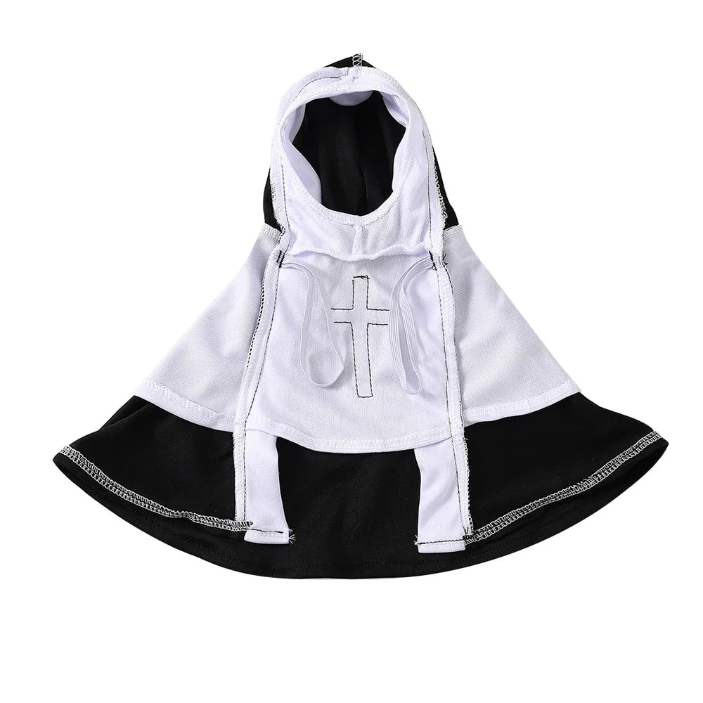 Funny Halloween Jesus Nun Costume for Small & Medium Dogs & Cats