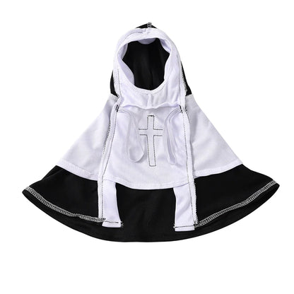Funny Halloween Jesus Nun Costume for Small & Medium Dogs & Cats