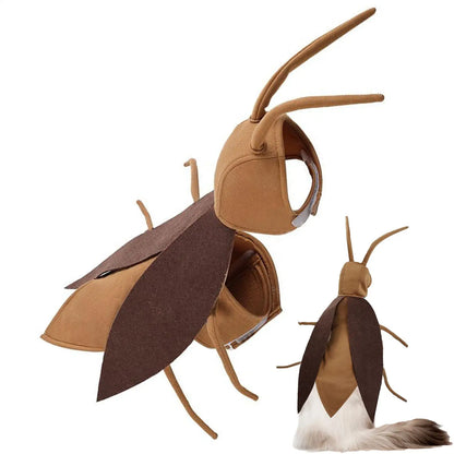Realistic Cockroach Halloween Costume for Cats & Small Dogs