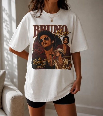 Retro 1987 Romantic Tour Graphic T-Shirt