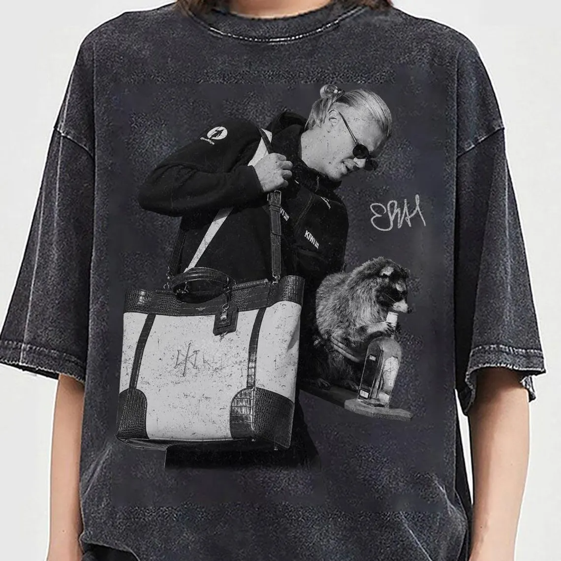 Erling Haaland Airport Raccoon Vintage Shirt