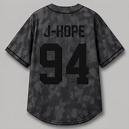 Baseball Jersey K-POP Grey Concert Tour Shirt