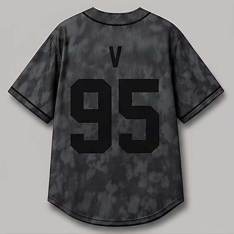 Baseball Jersey K-POP Grey Concert Tour Shirt