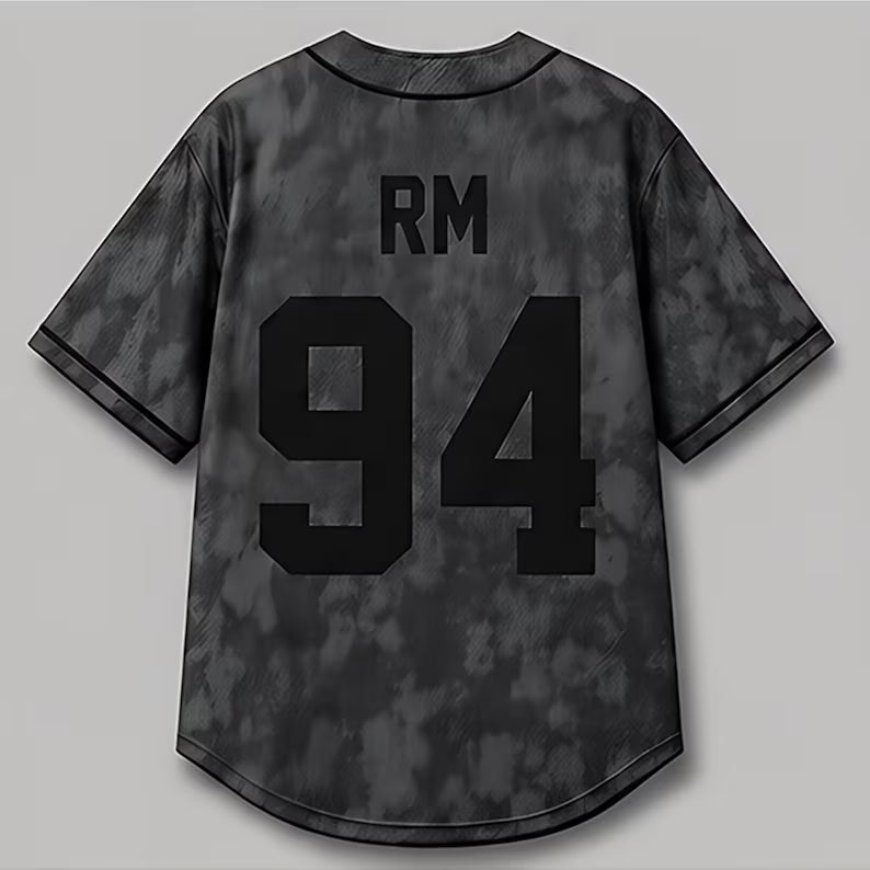 Baseball Jersey K-POP Grey Concert Tour Shirt