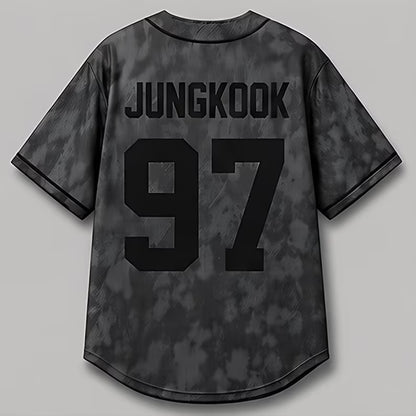 Baseball Jersey K-POP Grey Concert Tour Shirt