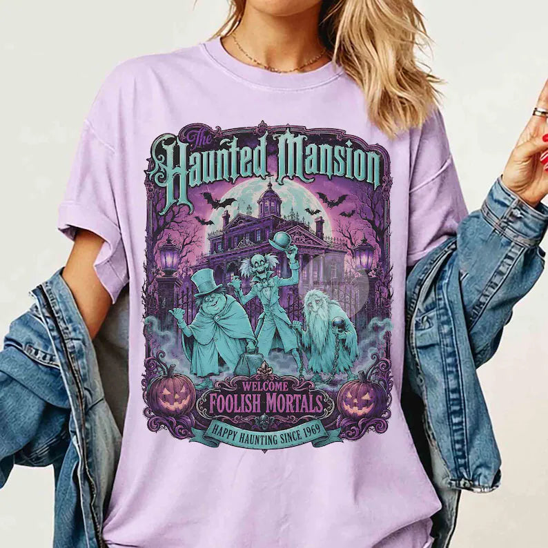 Retro The Haunted Mansion Halloween Shirt