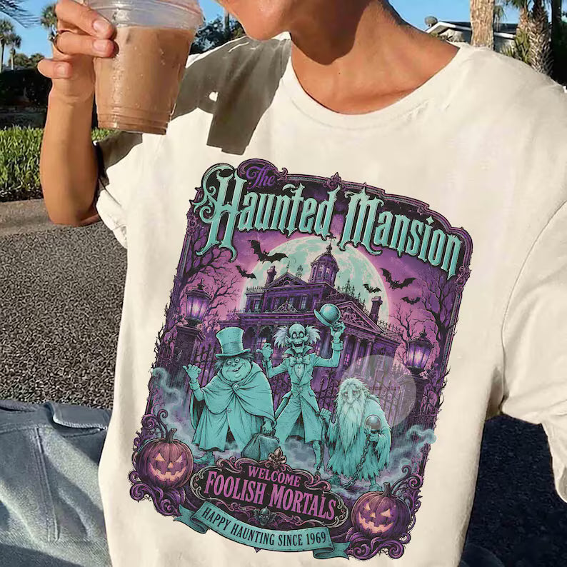 Retro The Haunted Mansion Halloween Shirt