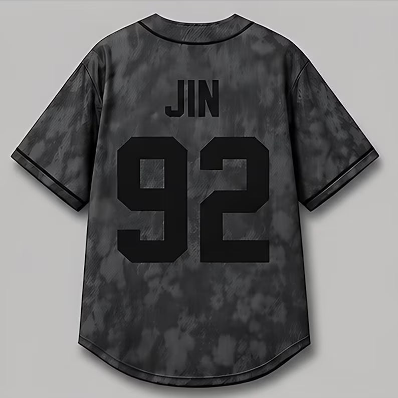 Baseball Jersey K-POP Grey Concert Tour Shirt