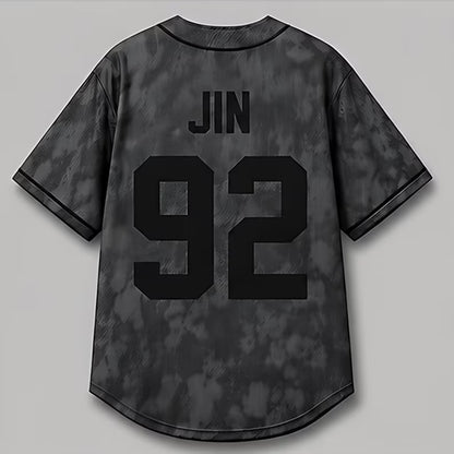 Baseball Jersey K-POP Grey Concert Tour Shirt