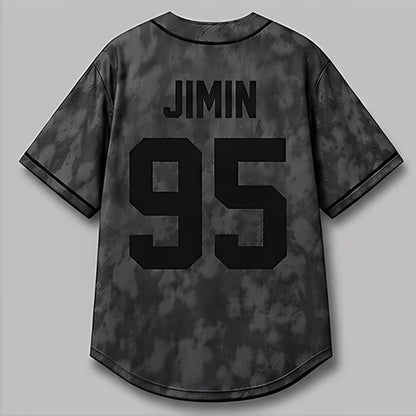 Baseball Jersey K-POP Grey Concert Tour Shirt