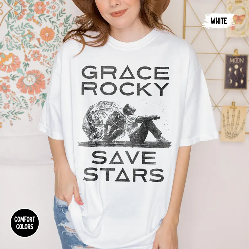Grace Rocky Save Stars Graphic Tee