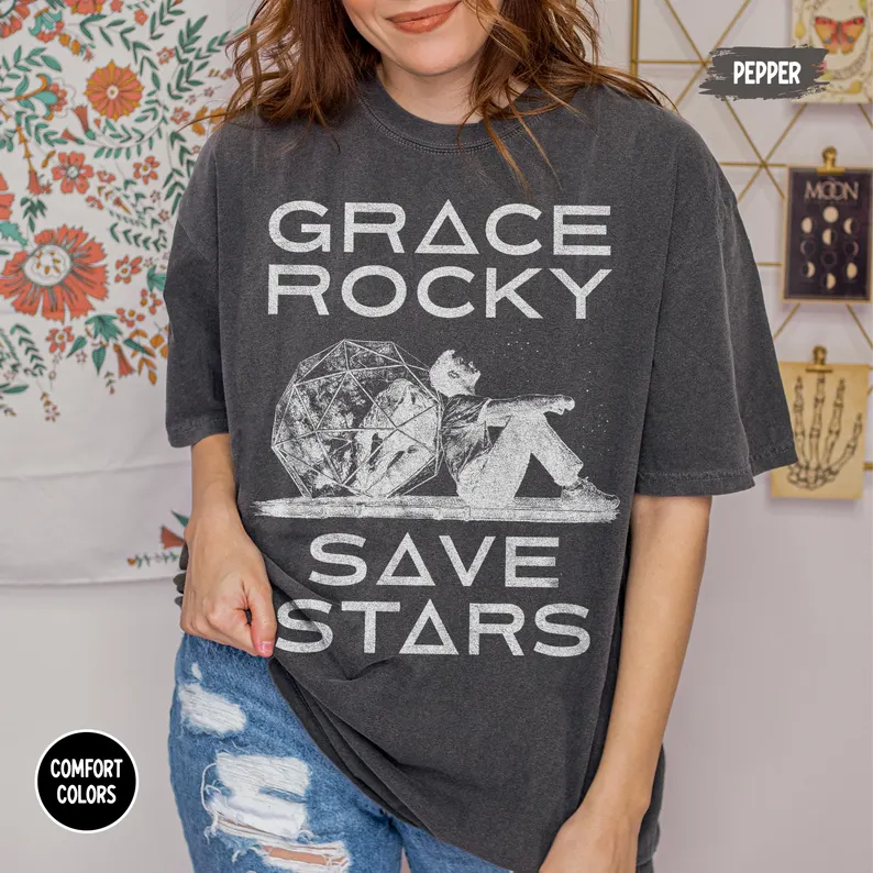 Grace Rocky Save Stars Graphic Tee