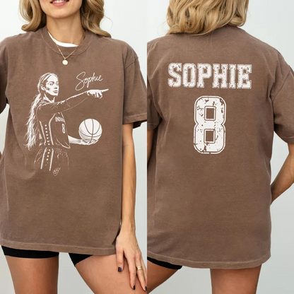 Vintage Sophie Cunningham Point Signature Basketball Shirt