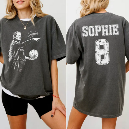 Vintage Sophie Cunningham Point Signature Basketball Shirt