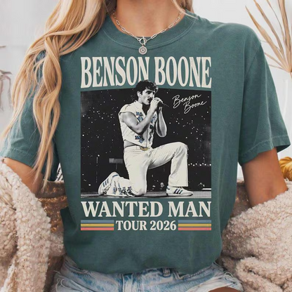Benson Boone Tour 2026 Shirt, Wanted Man Concert Tee