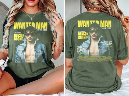 Retro Benson Boone Wanted Man Tour 2026 Shirt