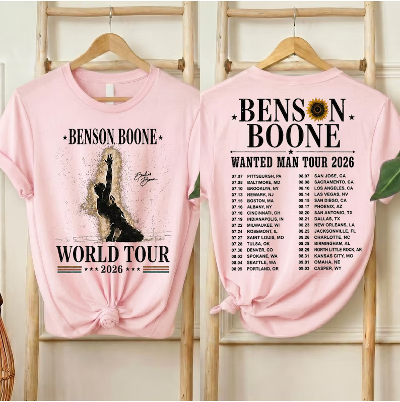 Benson Boone Wanted Man Tour 2026 Shirt