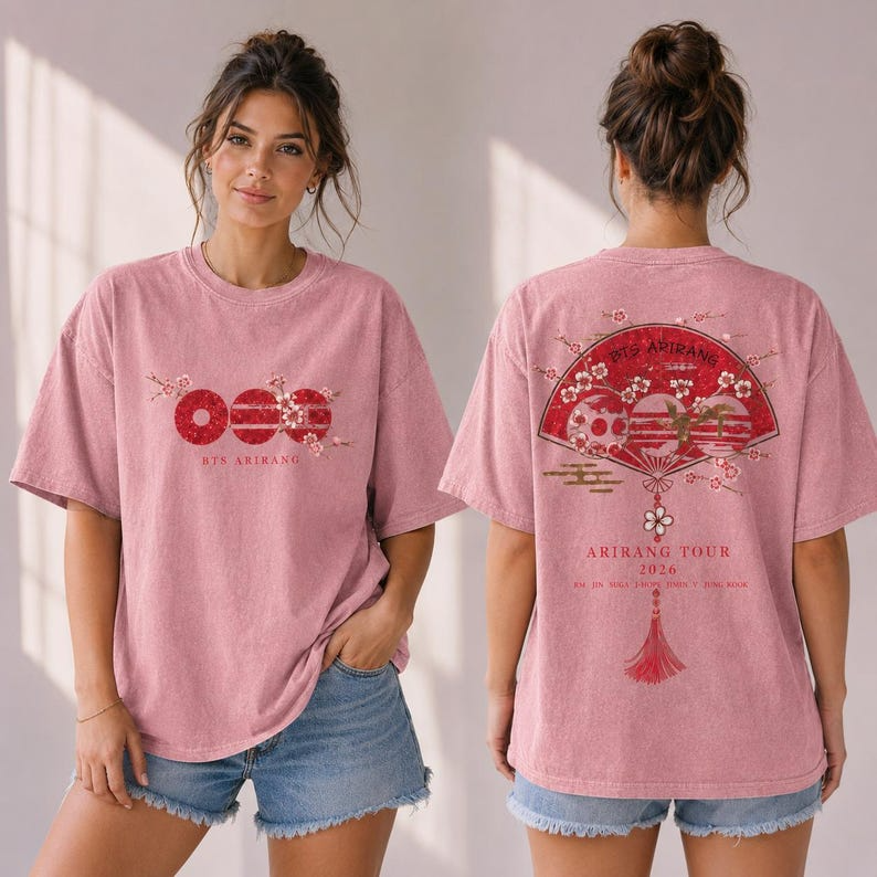 BTS Arirang Korean Folding Fan Shirt