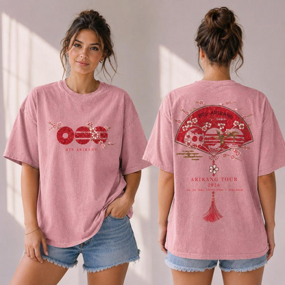 BTS Arirang Korean Folding Fan Shirt